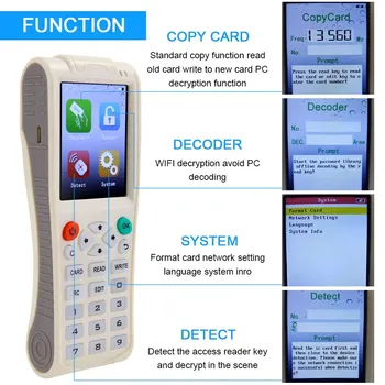 Ručné Tlačidlo Stroj iCopy 8 Úplné Dekódovanie Funkcia Inteligentné Karty Kľúč Stroj RFI-D NFC Kopírka IC/I-D Čitateľ, Spisovateľ Rozmnožovacie Obrázok 2