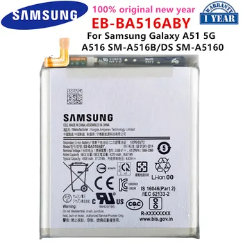 SAMSUNG Pôvodnej EB-BA516ABY 4500mAh Náhradné Batérie Pre SAMSUNG Galaxy A51 5G (nie pre 4G) A516 SM-A516B/DS SM-A5160