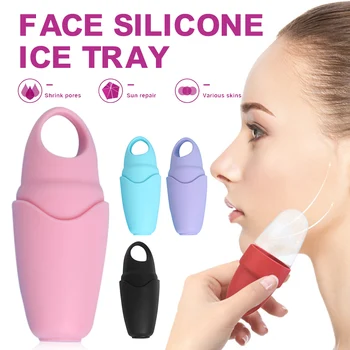 Silicon Tvár Masážneho Valčeka Ice Loptu Studená Terapia Opakovane Freezable Ice Cup pre Zníženie Edému pre Tvár, Telo Masážneho Nástroj