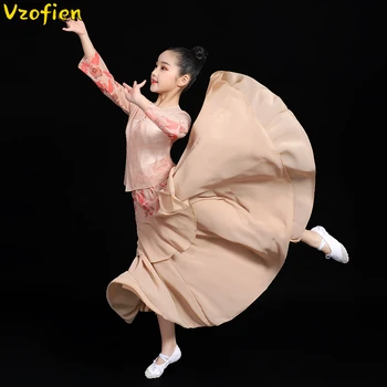 Starodávne Ľudové Tanečné Kostýmy Dievčatá Aldult Yangko Tanečné Nosiť Elegantné Národnej Hanfu Oblečenie Ventilátor Tanečné Predstavenie