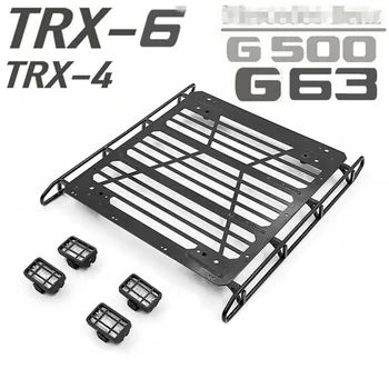 Strešný nosič Batožiny Dopravca s LED Svetlom pre 1/10 TRAXXAS TRX6 G63 /TRX4 G500 RC Crawler Auto Súčiastky Príslušenstvo