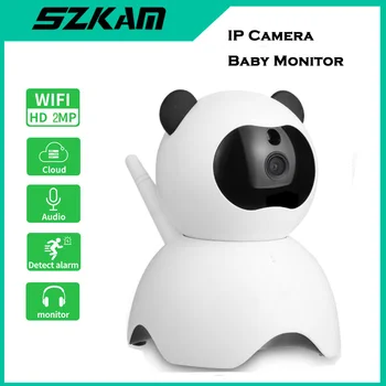 Szkam 1080P 360°PTZ WIFI Ip Kamera Baby Monitor Kameru, Onvif Infračervené Nočné Videnie Smart Home Video Dohľad, Bezdrôtové Kamery