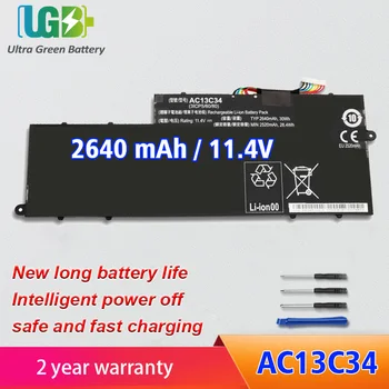 UGB Nové AC13C34 Batéria Pre Acer Aspire E3 V5-122P V5-132 E3-111 E3-112 ES1-111M MS237 KT.00303.005 V5-122 V5-121