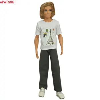 Veža Vzor 1/6 Bábiky Oblečenie Pre Ken Chlapec Doll Oblečenie T-shirt nohavice Nohavice Pre Barbie Priateľ Ken Príslušenstvo Hračky
