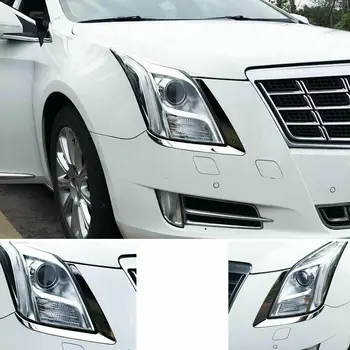 Vhodné Pre Cadillac XTS roky 2013-2017 Chrome Nehrdzavejúcej Ocele Vonkajšie predné svetlo na Čítanie Pás Čalúnením Tvarovanie Auto Príslušenstvo