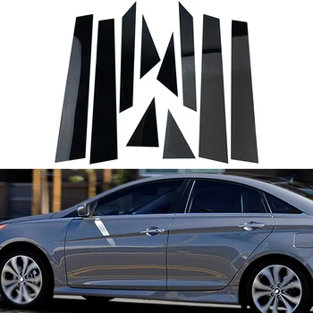 Vhodné Pre Hyundai Sonata 2011 2012 2013-2014 Auto Príslušenstvo Auto Styling Okno Piliera Príspevky Výbava Kryt Súpravy, Dekorácie Obrázok 2