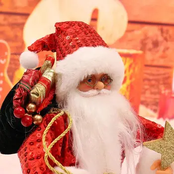 Vianočné Elektrické Santa Hračky, Vianočné Ozdoby, Darčeky, Hračky S Tancom Nový Rok, Santa Claus Bábika Vianoce, Výzdoba Pre Dovolenku Strany Obrázok 2