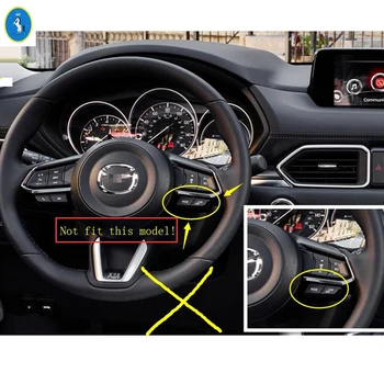 Volant Tlačidlo Rám, Kryt Výbava ABS Matný / Carbon Fiber Vzhľad Príslušenstvo Kit vhodný Pre Mazda CX-9 CX9 2017 2018 2019 2020 Obrázok 2