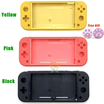 Yelllow Náhradné púzdro Plastový Kryt Pre Nintendo Prepínač Lite Konzoly jednotky Pevného Bývanie Shell Modularitou Kryt Čierna a Ružová