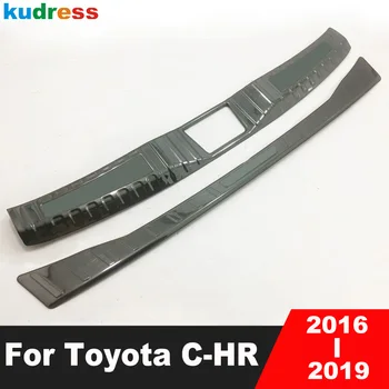 Zadný Kufor Bumper Kryt Výbava Pre Toyota CHR C-H 2016 2017 2018 2019 Nehrdzavejúcej Auto zadných dverí Chránič Parapetné Dosky Príslušenstvo