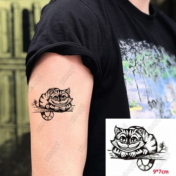 Zvieratá Nepremokavé Dočasné Tetovanie Nálepky Smajlík Mačka Čierna Vrana Tetovanie Rameno, Zápästie Vody Prenos Falošné Tatto Body Art Ženy Muži