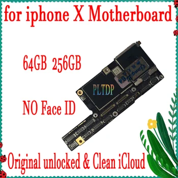 Čisté icloud Pre iphone X Doske 64 GB 256 GB Pôvodná Odomknúť Podporu IOS aktualizácia<E 4G Pre iphone X Logic board 100% Testované Obrázok 2