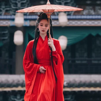 Čínsky Štýl, Červená Hanfu Šaty Dávnych Princezná Tradičné Hanfu Ženy Hanfu Festival Oblečenie Čínske Ľudové Tanečné Kostýmy SL7073