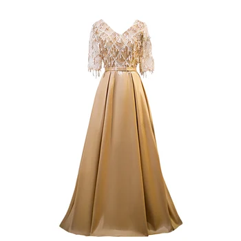 šampanské zlaté sequin strapec dlhé šaty šaty Stredoveké šaty súd kráľovná Renesancie Šaty vintage Viktoriánskej šaty fáze