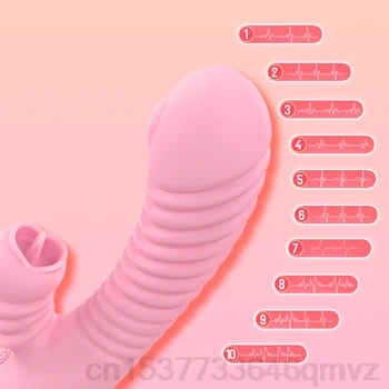 Ženská Masturbácia Prútik Dildo Vibrátor pre Ženy Pošvy Masér Stimulácia Klitorisu Sex Stroj Dospelých, Sexuálne Nástroj Erotické Hračky Obrázok 2