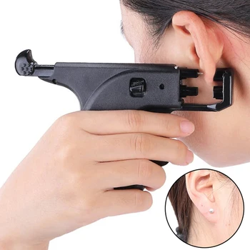 Žiadna Bolesť Profesionálne Bezpečnostné Ear Piercing Nástroj, Dvojité Pištole Plug Stud Náušnice Nástroj Ear Piercing Body Šperky